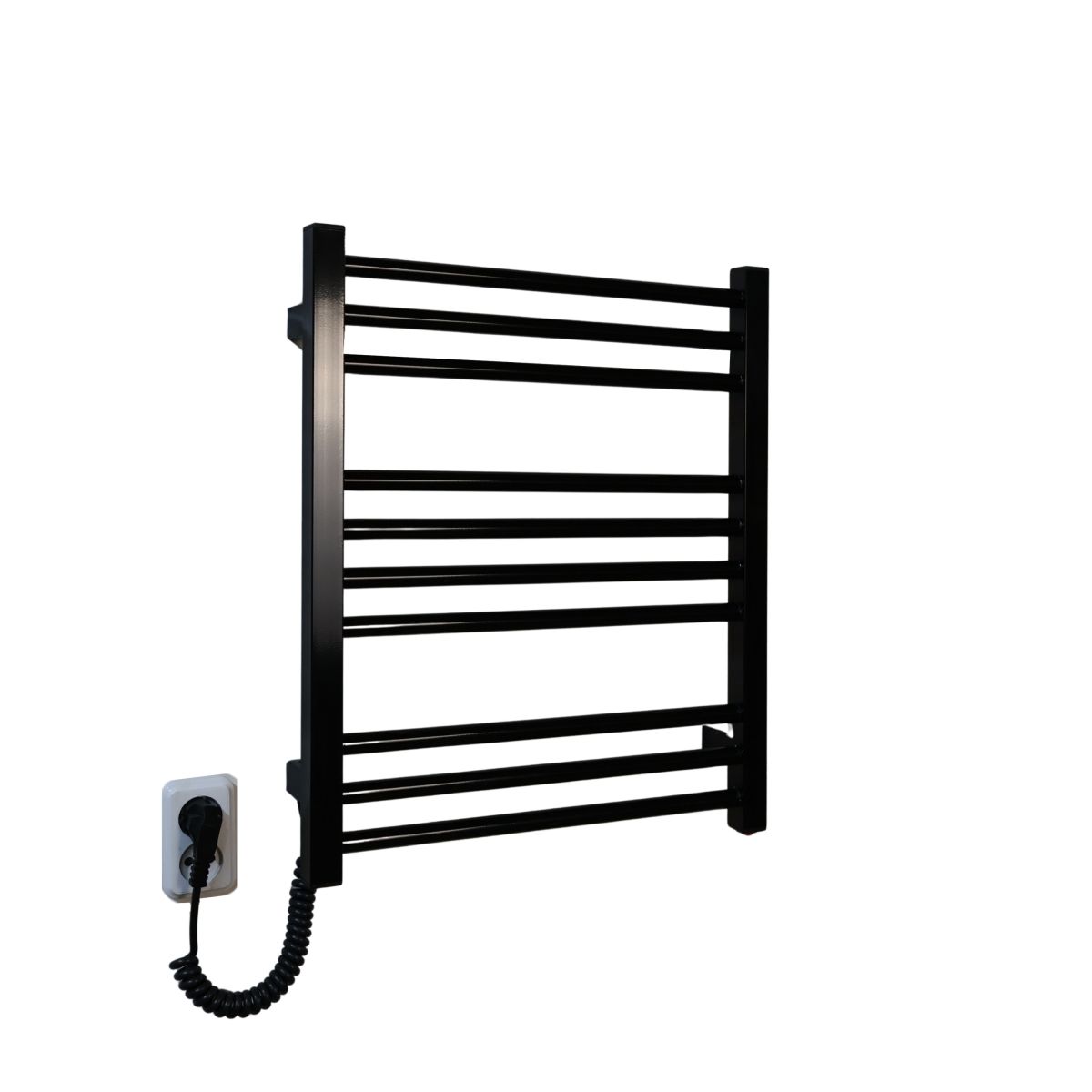 Рушникосушарка електрична Carino ARIANNA з кнопкою Чорний глянець 590*490