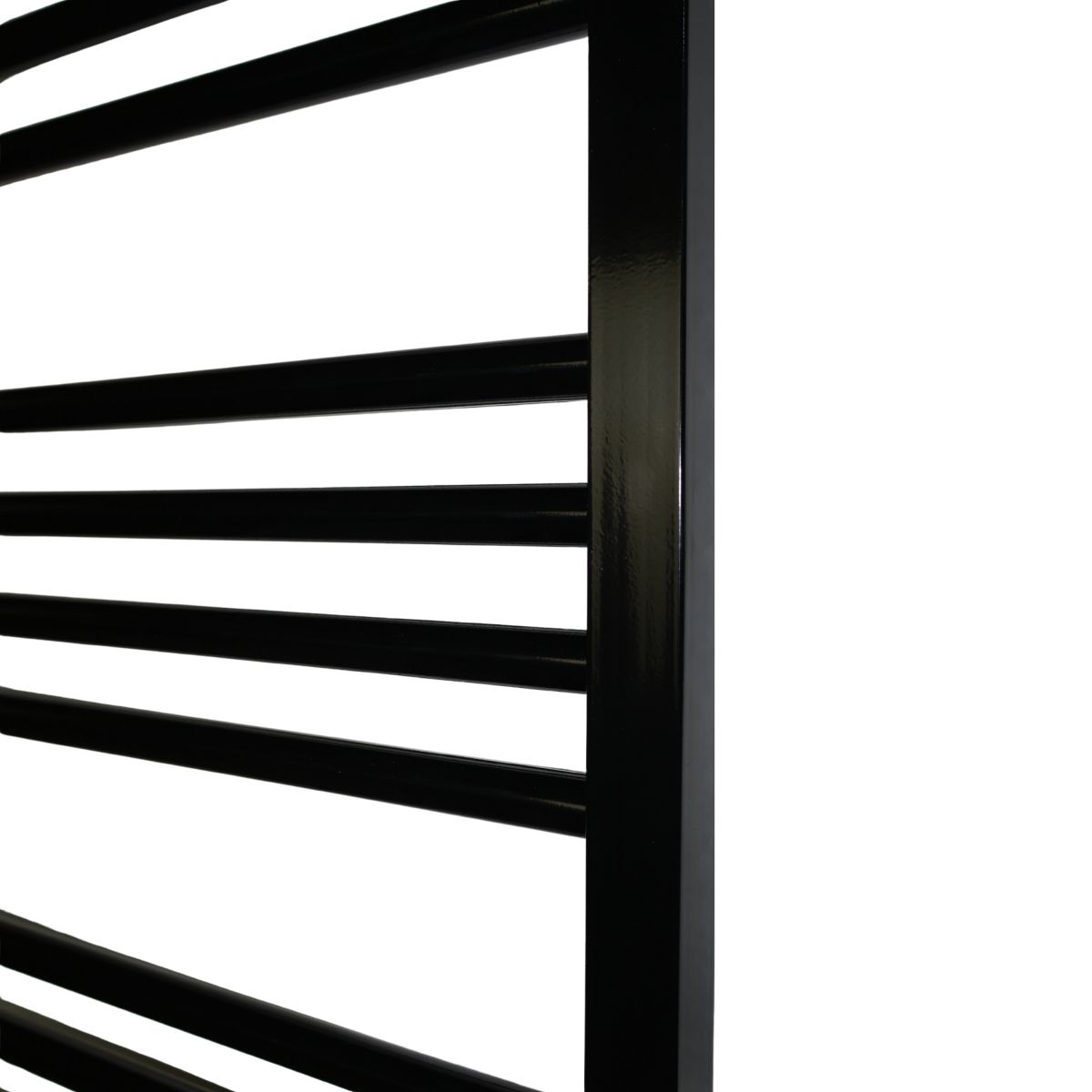 Рушникосушарка електрична Carino ARIANNA з кнопкою Чорний глянець 590*490