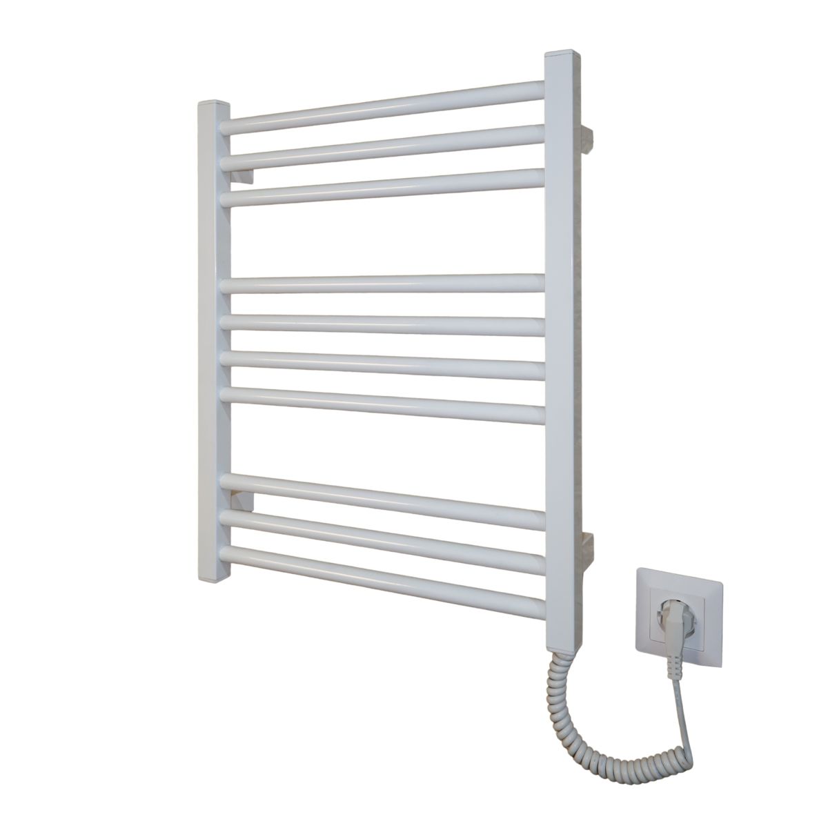 Рушникосушарка електрична Carino ARIANNA з кнопкою Білий глянець 590*490