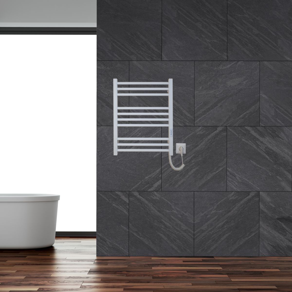 Рушникосушарка електрична Carino ARIANNA з контроллером Білий матовий 590*490