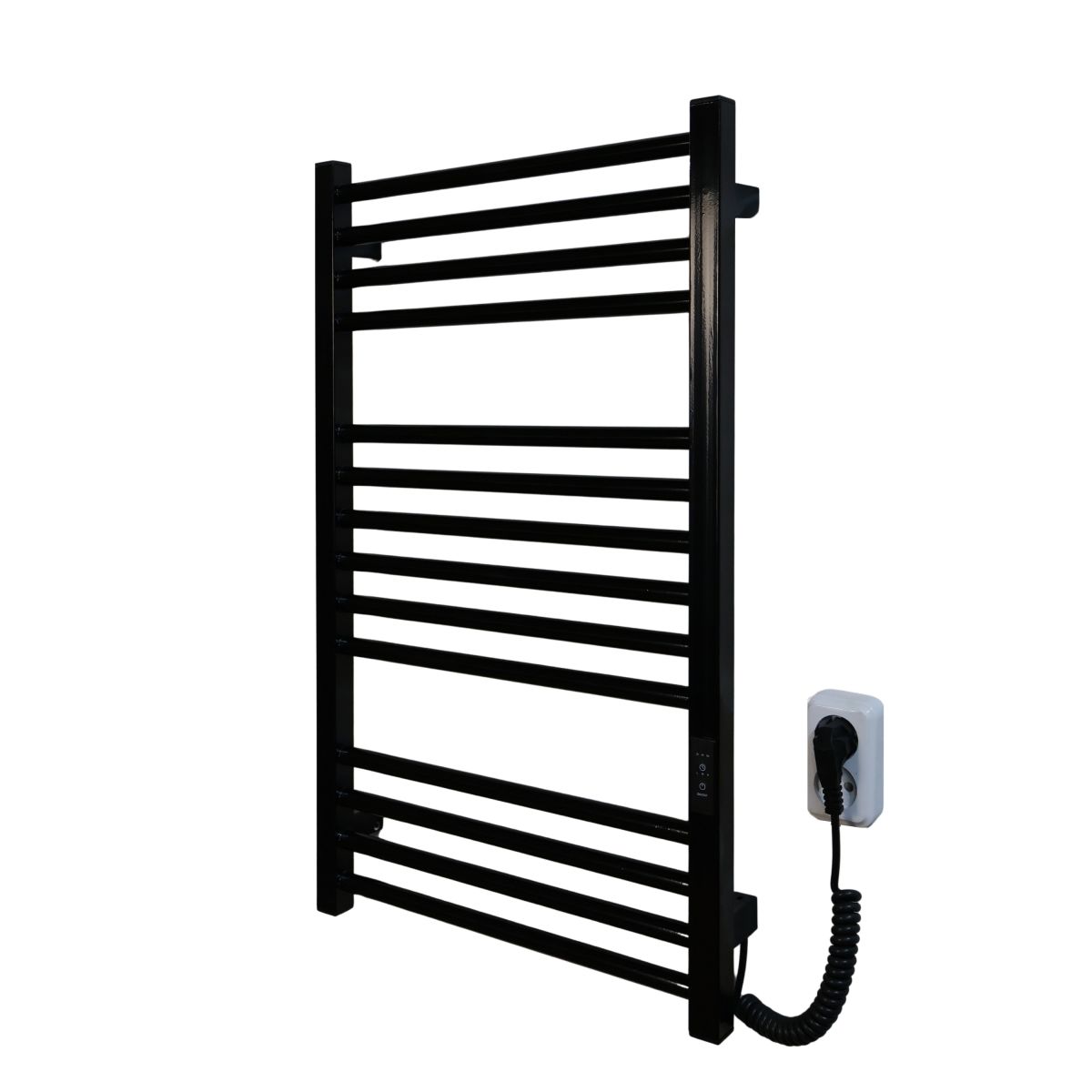 Рушникосушарка електрична Carino ARIANNA з контроллером Чорний глянець 790*490