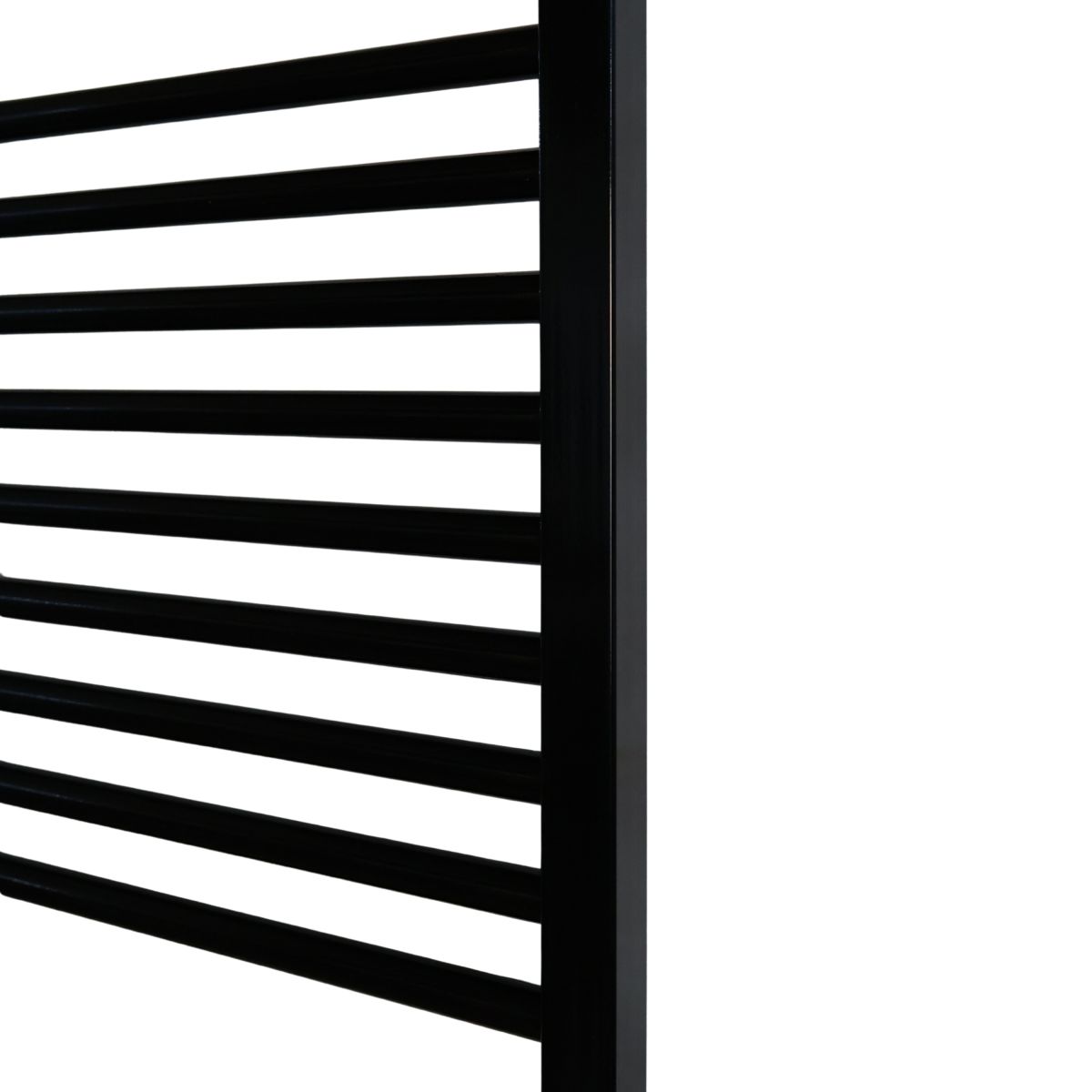 Рушникосушарка електрична ARIANNA з кнопкою Чорний глянець 1190*490