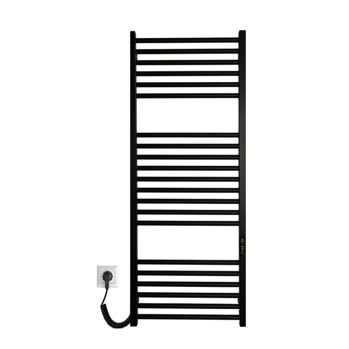 Рушникосушарка електрична Carino ARIANNA з контроллером Чорний матовий 1190*490