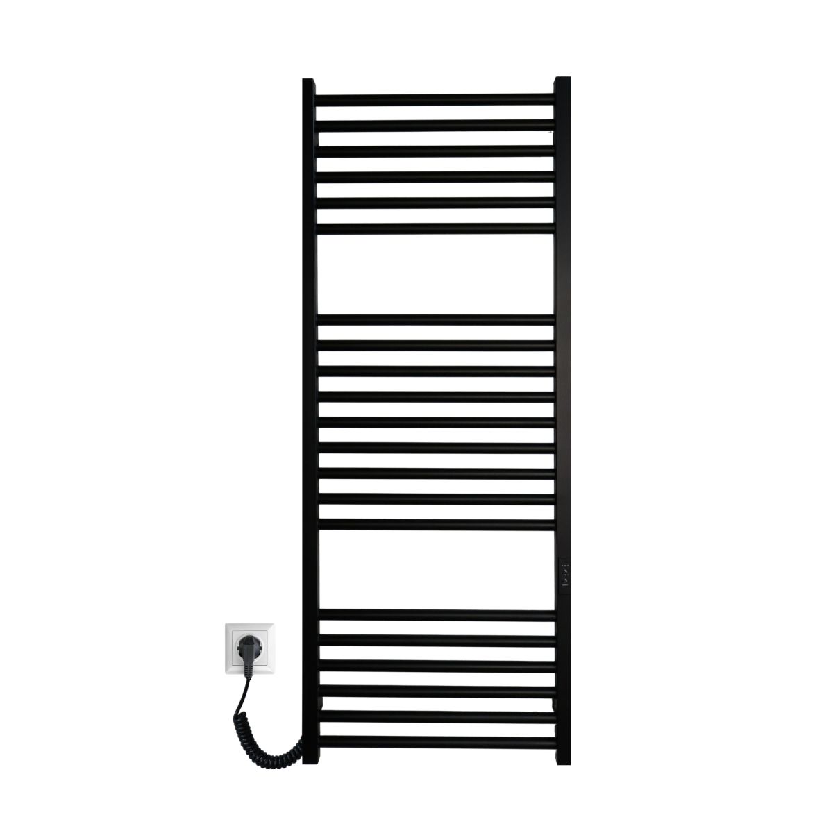 Рушникосушарка електрична Carino ARIANNA з контроллером Чорний матовий 1190*490