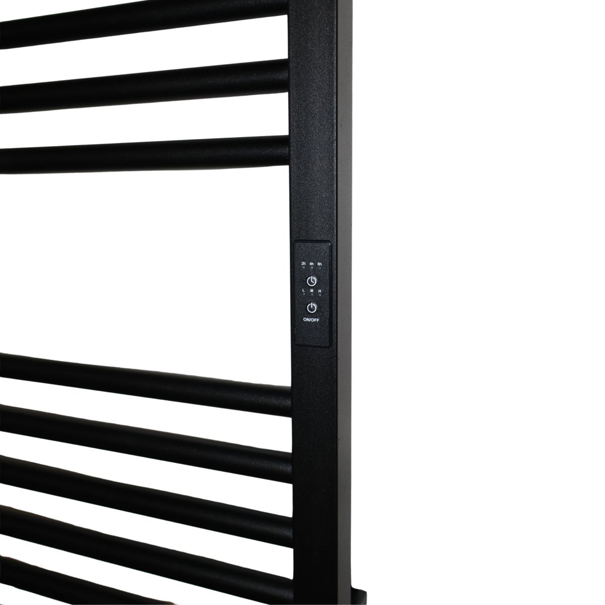 Рушникосушарка електрична Carino ARIANNA з контроллером Чорний матовий 1190*490