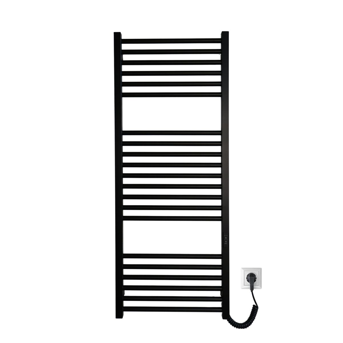 Рушникосушарка електрична Carino ARIANNA з контроллером Чорний матовий 1190*490