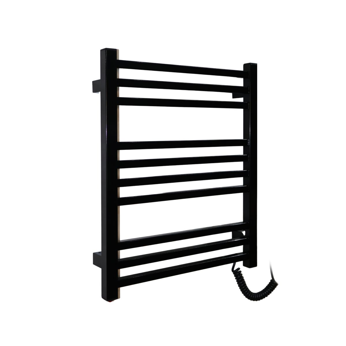 Рушникосушарка електрична Carino LORENZO з кнопкою Чорний глянець 590*490