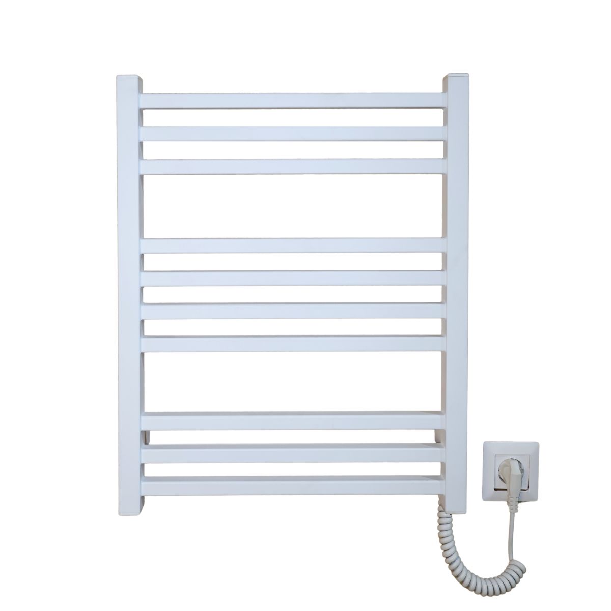 Рушникосушарка електрична Carino LORENZO з кнопкою Білий матовий 590*490