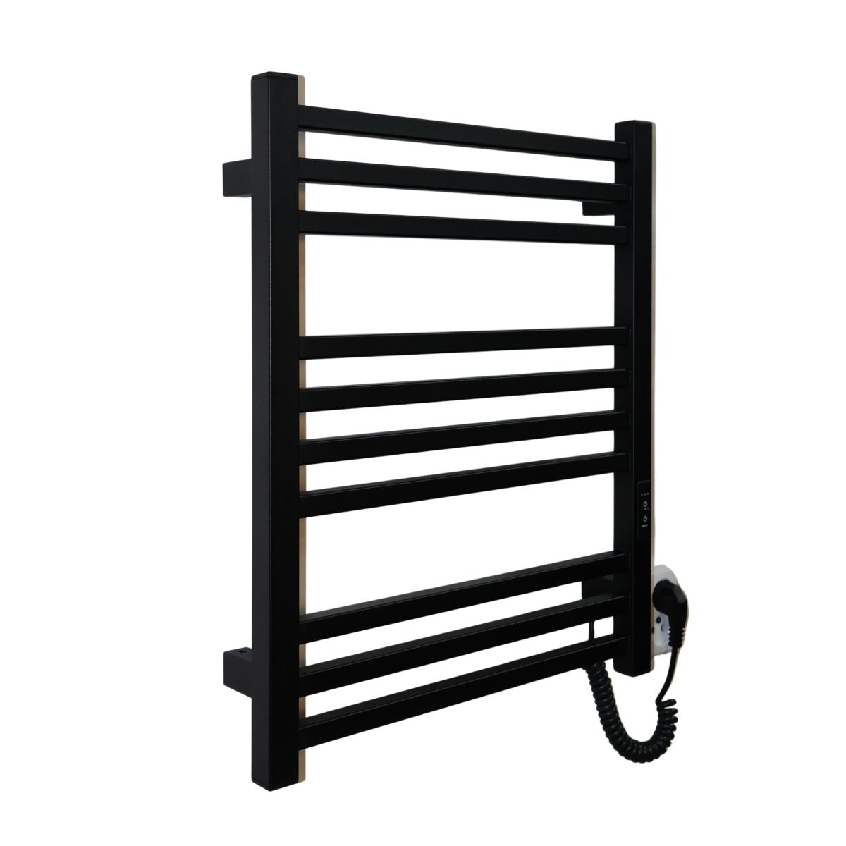 Рушникосушарка електрична Carino LORENZO з контроллером Чорний матовий 590*490