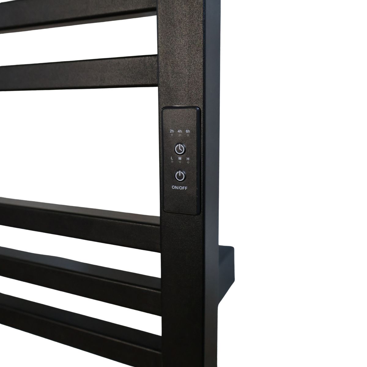 Рушникосушарка електрична Carino LORENZO з контроллером Чорний матовий 590*490