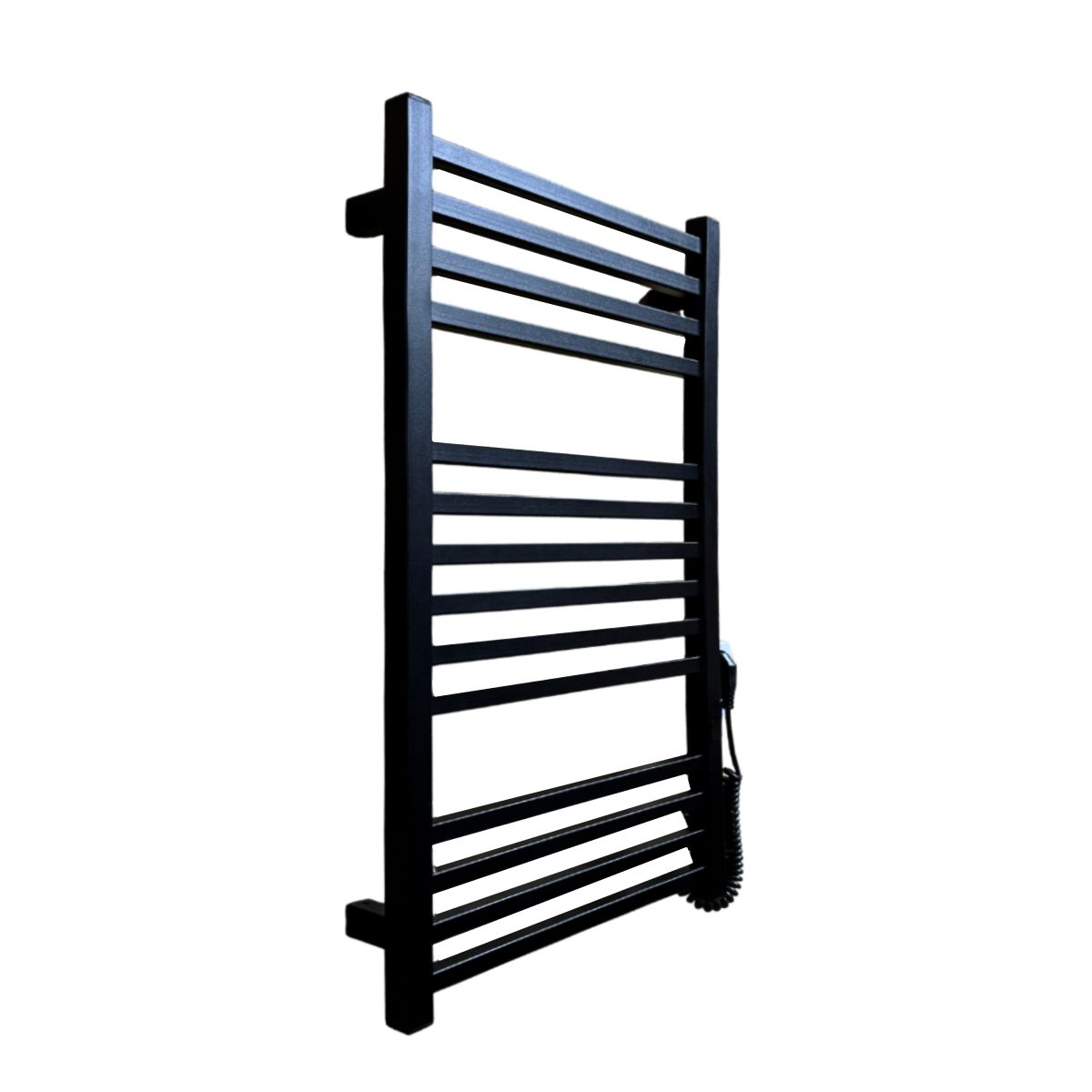 Рушникосушарка електрична Carino LORENZO з кнопкою Чорний матовий 790*490