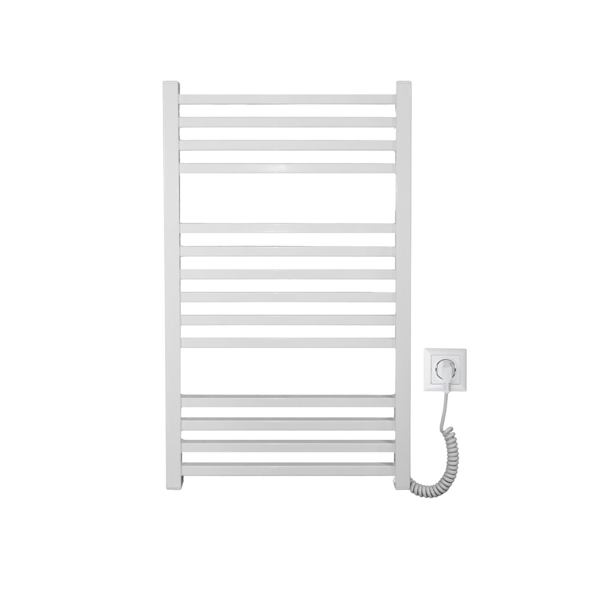 Рушникосушарка електрична Carino LORENZO з кнопкою Білий глянець 790*490