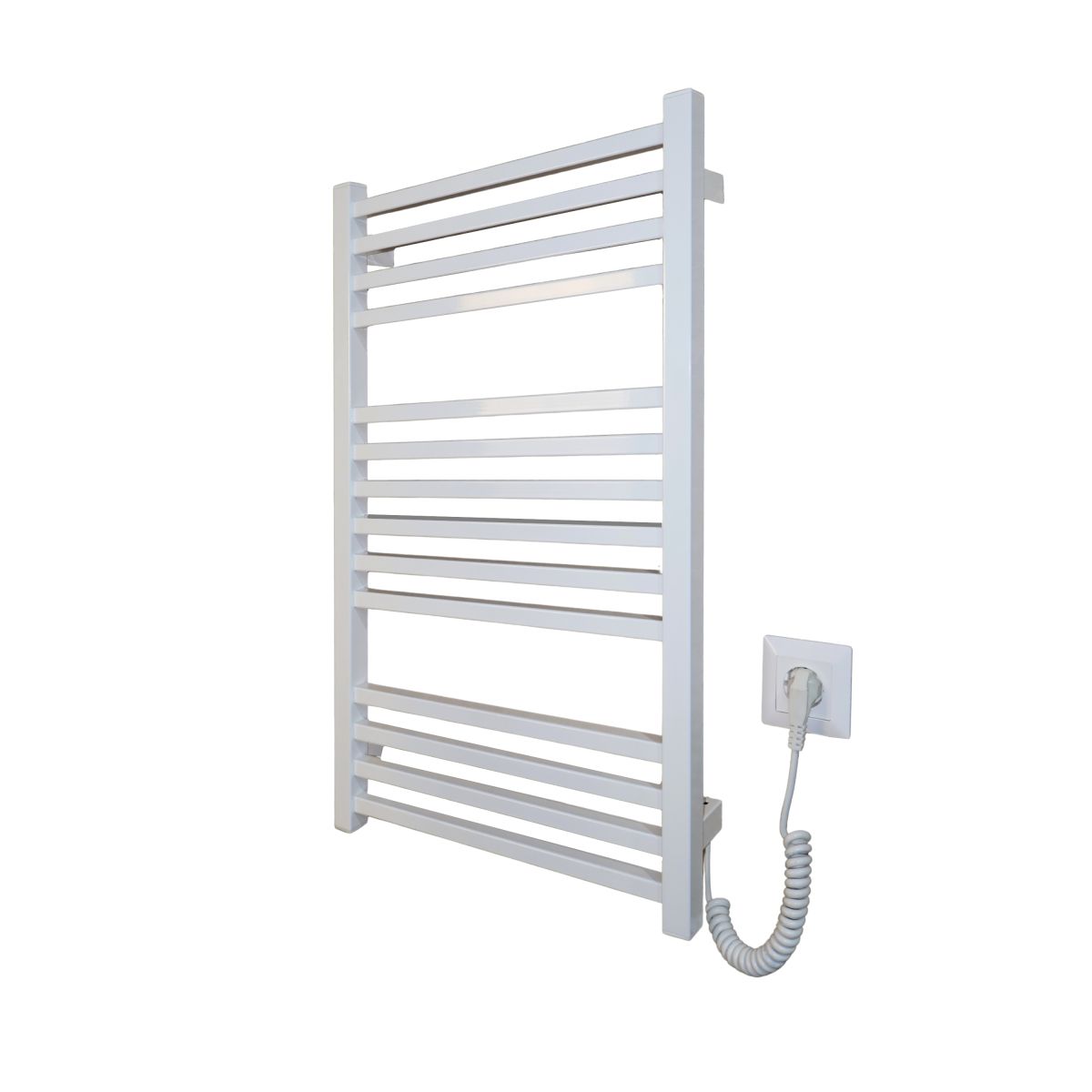 Рушникосушарка електрична Carino LORENZO з кнопкою Білий глянець 790*490