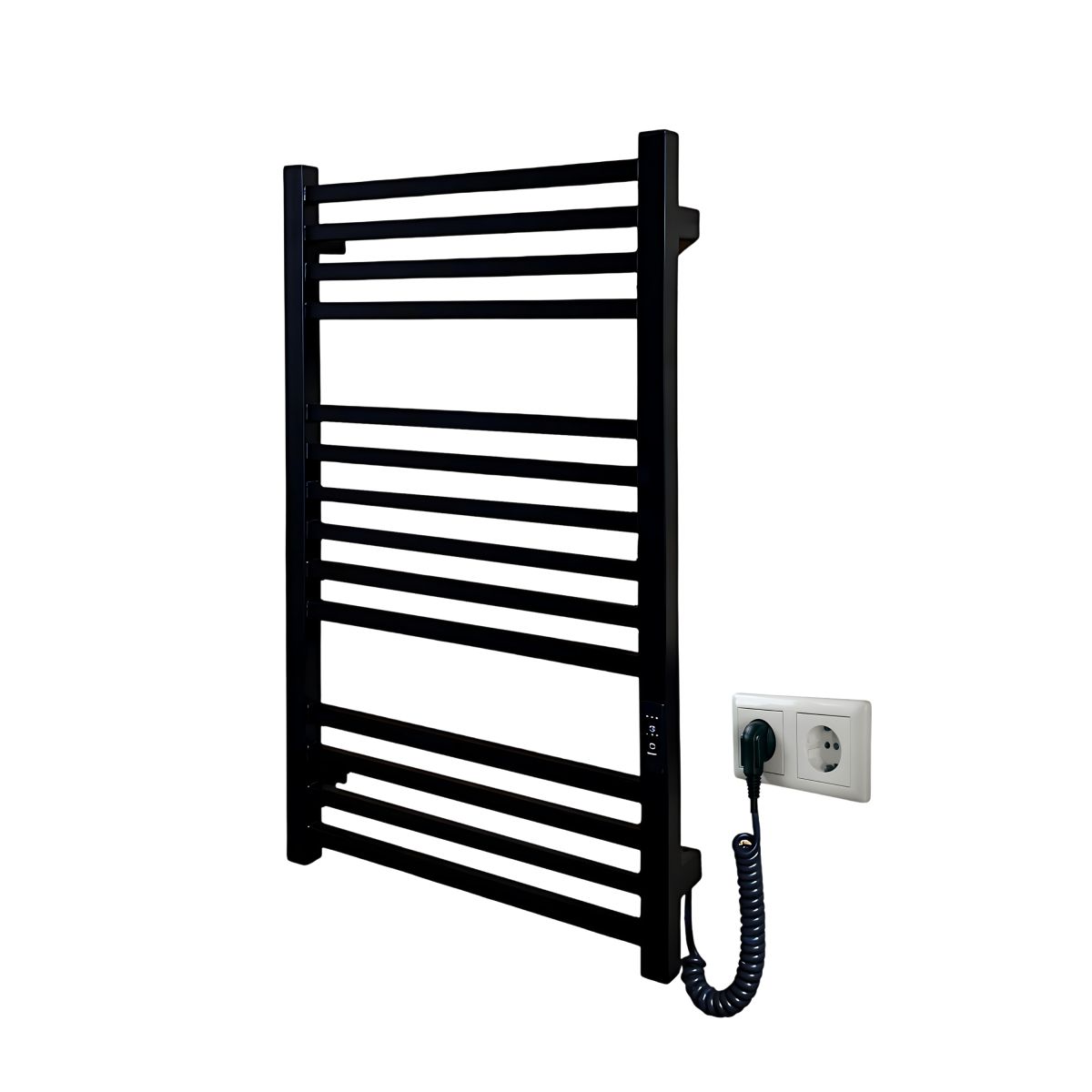 Рушникосушарка електрична Carino LORENZO з контроллером Чорний матовий 790*490