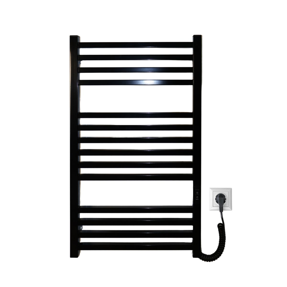 Рушникосушарка електрична Carino LORENZO з контроллером Чорний глянець 790*490