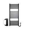Полотенцесушитель электрический Carino LORENZO с контроллером Черный матовый 1190*490