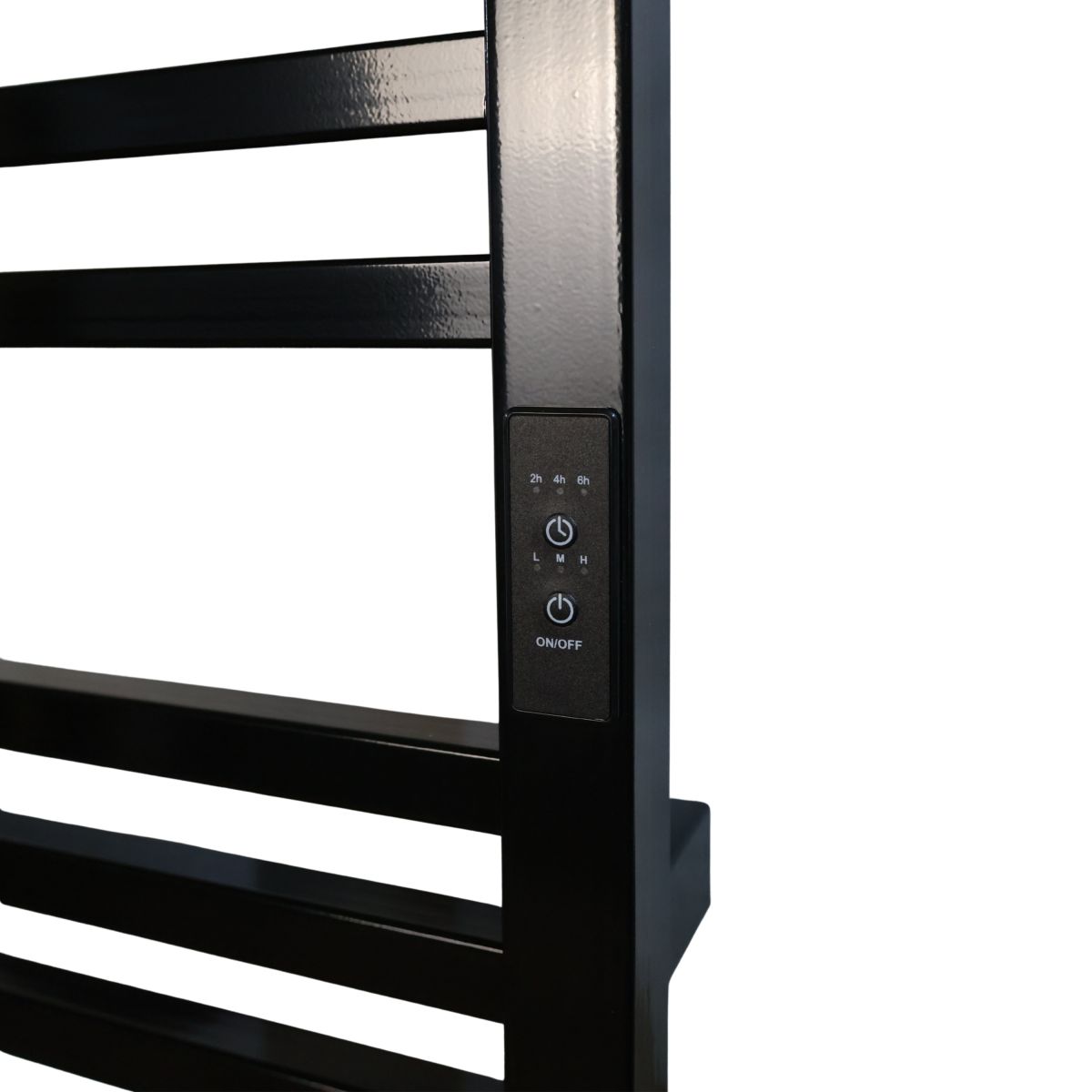 Рушникосушарка електрична Carino LORENZO з контроллером Чорний глянець 1190*490