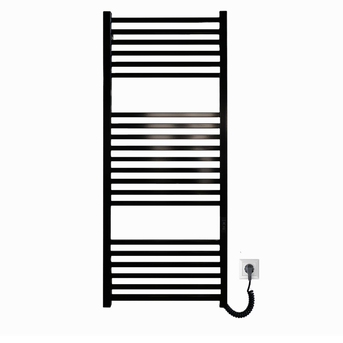 Рушникосушарка електрична Carino LORENZO з контроллером Чорний глянець 1190*490