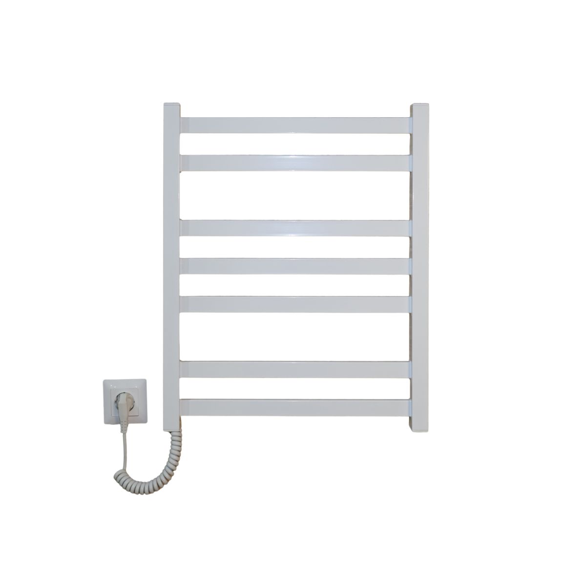 Рушникосушарка електрична Carino RICARDO з кнопкою Білий глянець 590*490