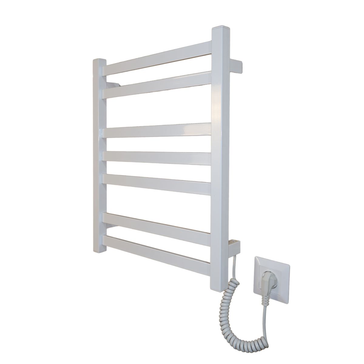 Рушникосушарка електрична Carino RICARDO з кнопкою Білий глянець 590*490