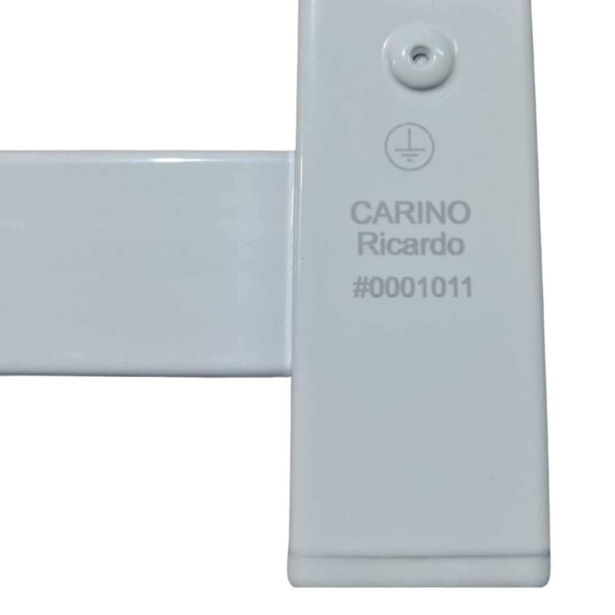 Рушникосушарка електрична Carino RICARDO з кнопкою Білий глянець 590*490