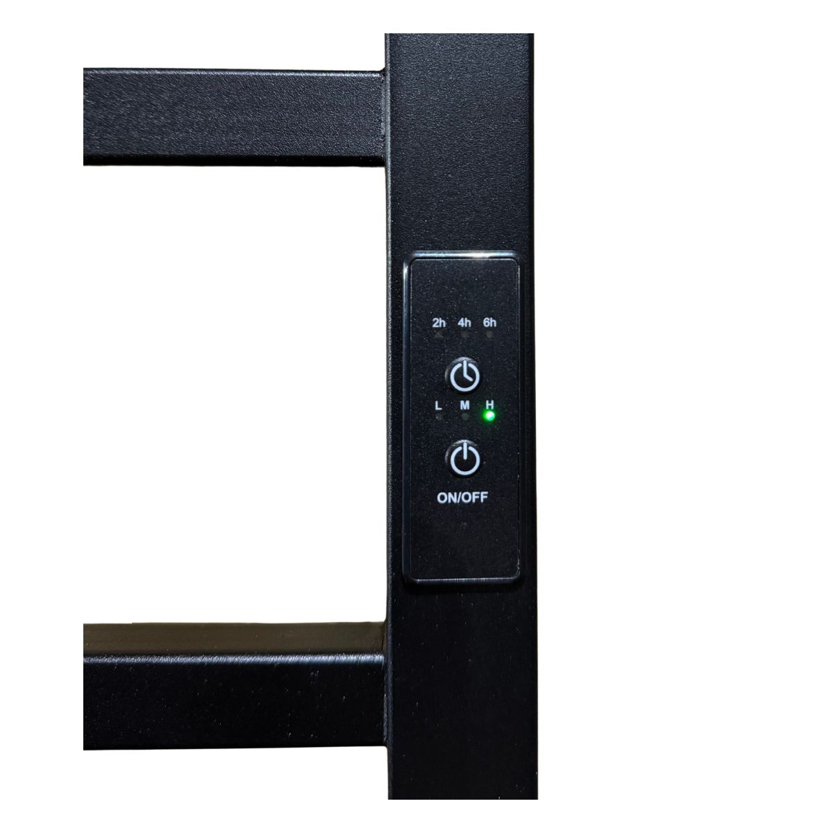 Рушникосушарка електрична Carino RICARDO з контроллером Чорний матовий 590*490