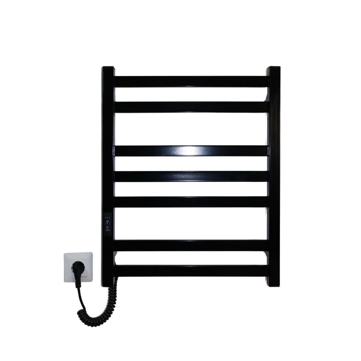 Рушникосушарка електрична Carino RICARDO з контроллером Чорний глянець 590*490