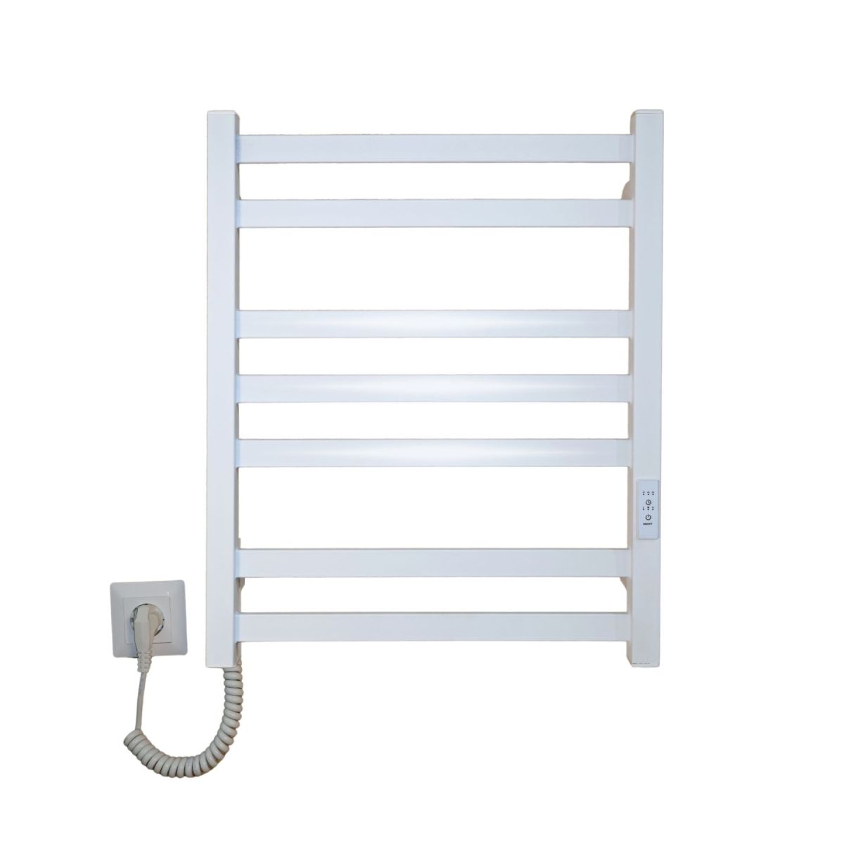 Рушникосушарка електрична Carino RICARDO з контроллером Білий глянець 590*490