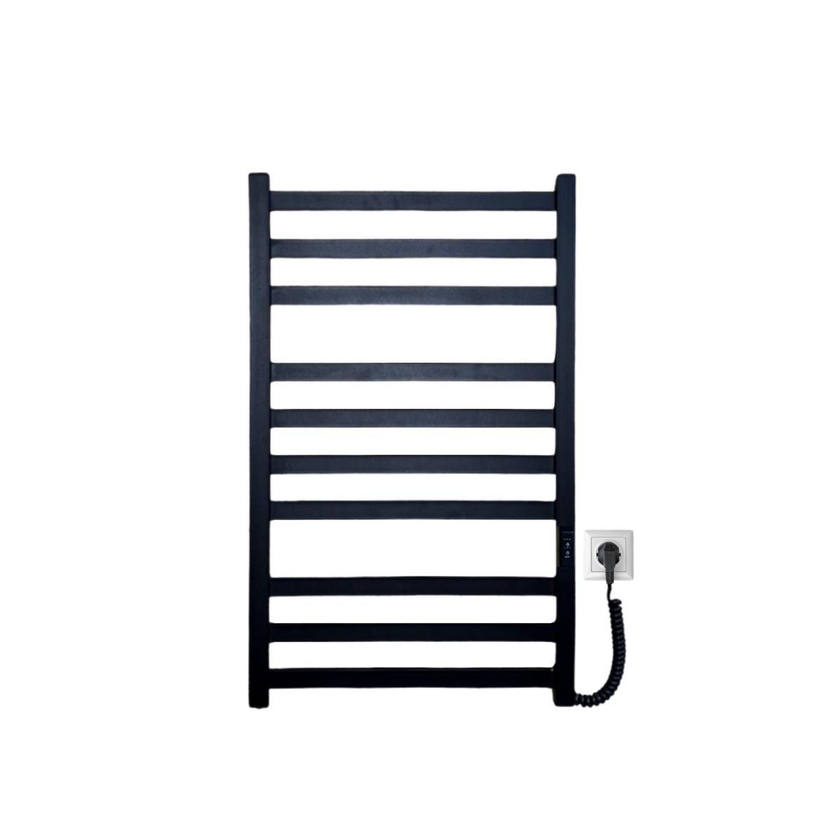 Рушникосушарка електрична Carino RICARDO з контроллером Чорний матовий 790*490