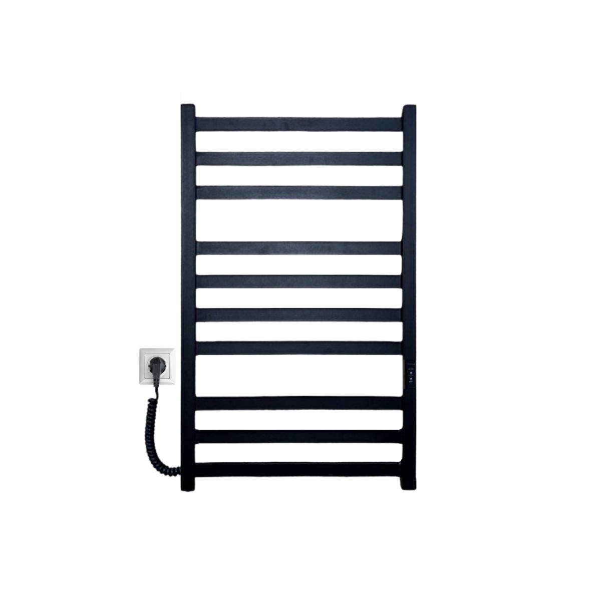 Рушникосушарка електрична Carino RICARDO з контроллером Чорний матовий 790*490