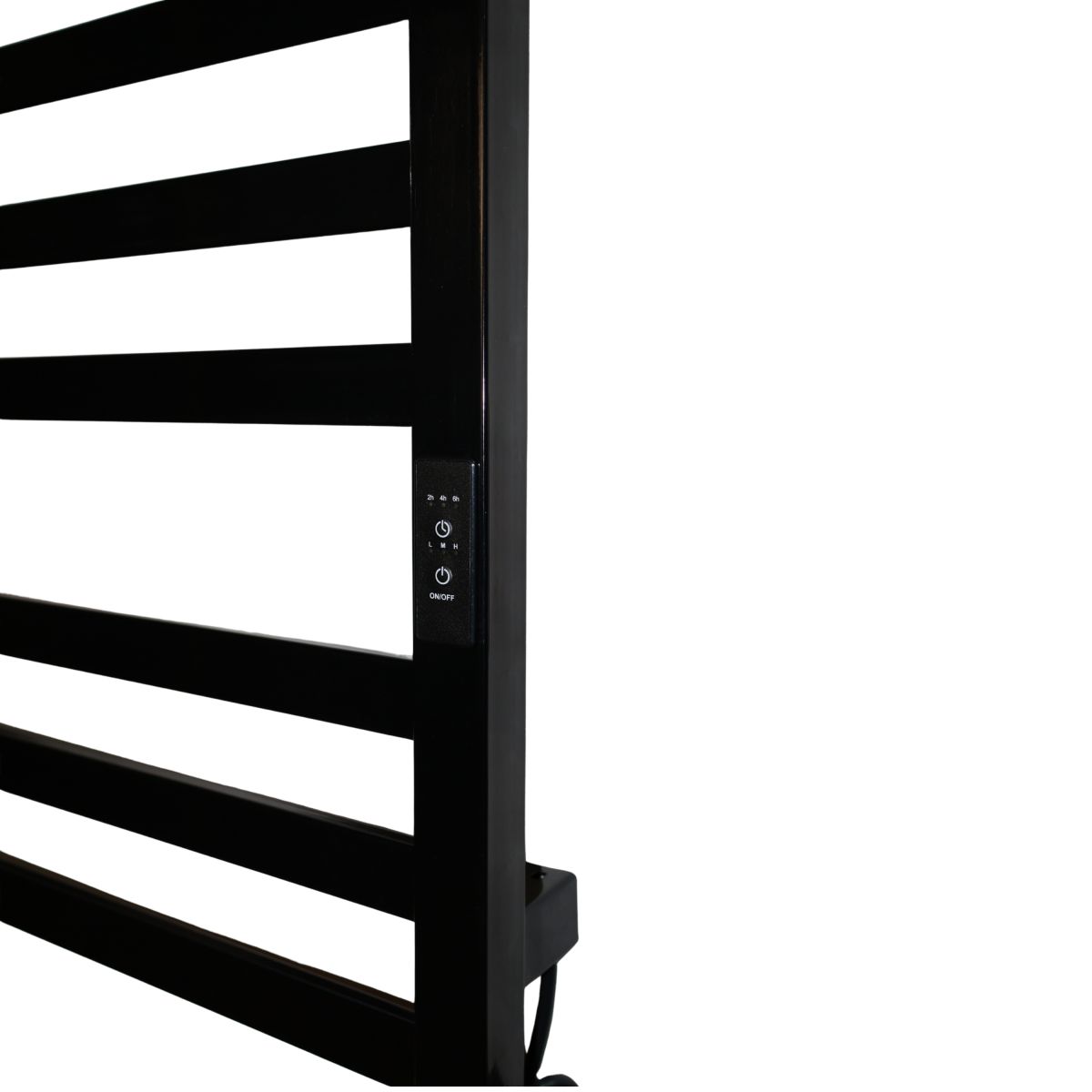 Рушникосушарка електрична Carino RICARDO з контроллером Чорний глянець 790*490