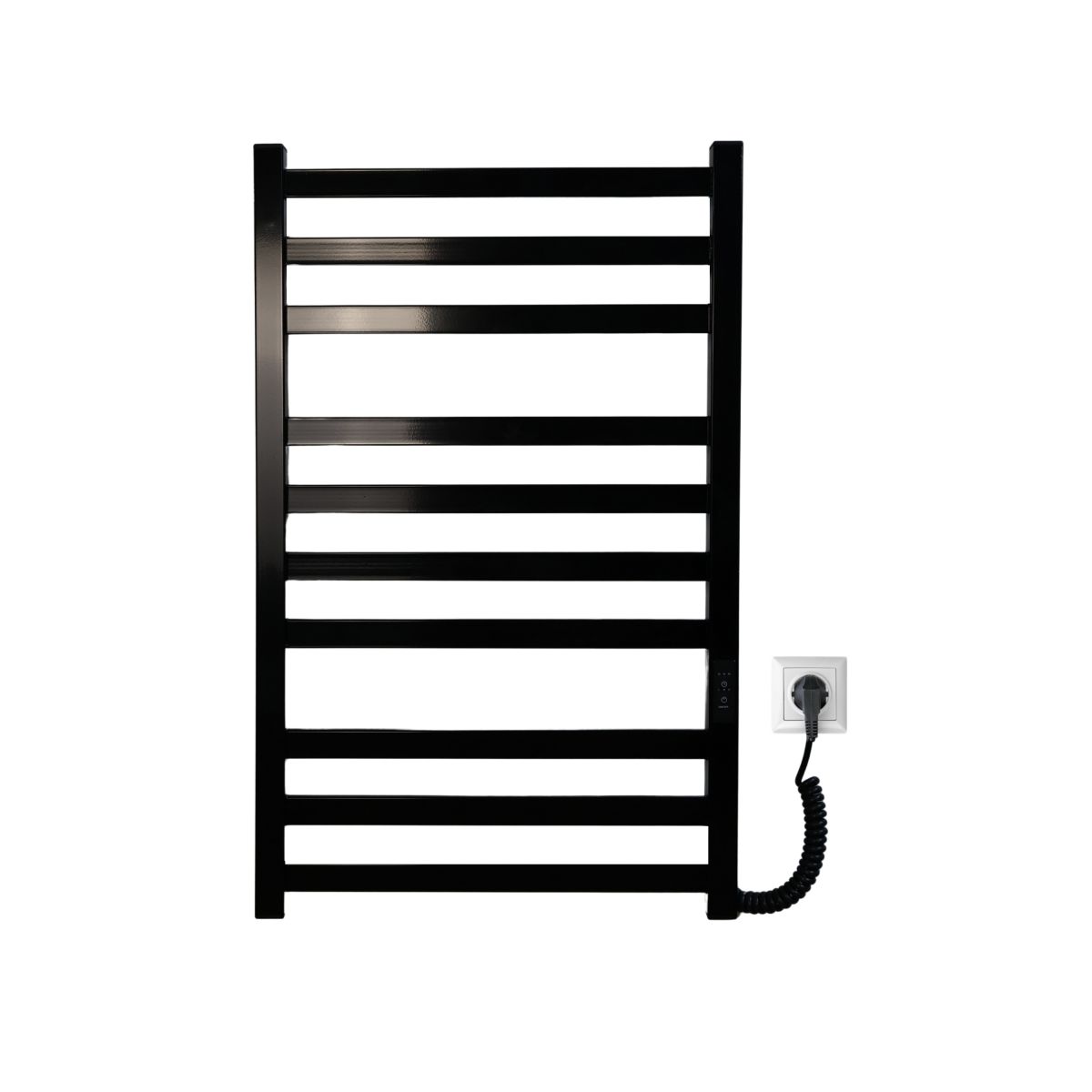 Рушникосушарка електрична Carino RICARDO з контроллером Чорний глянець 790*490