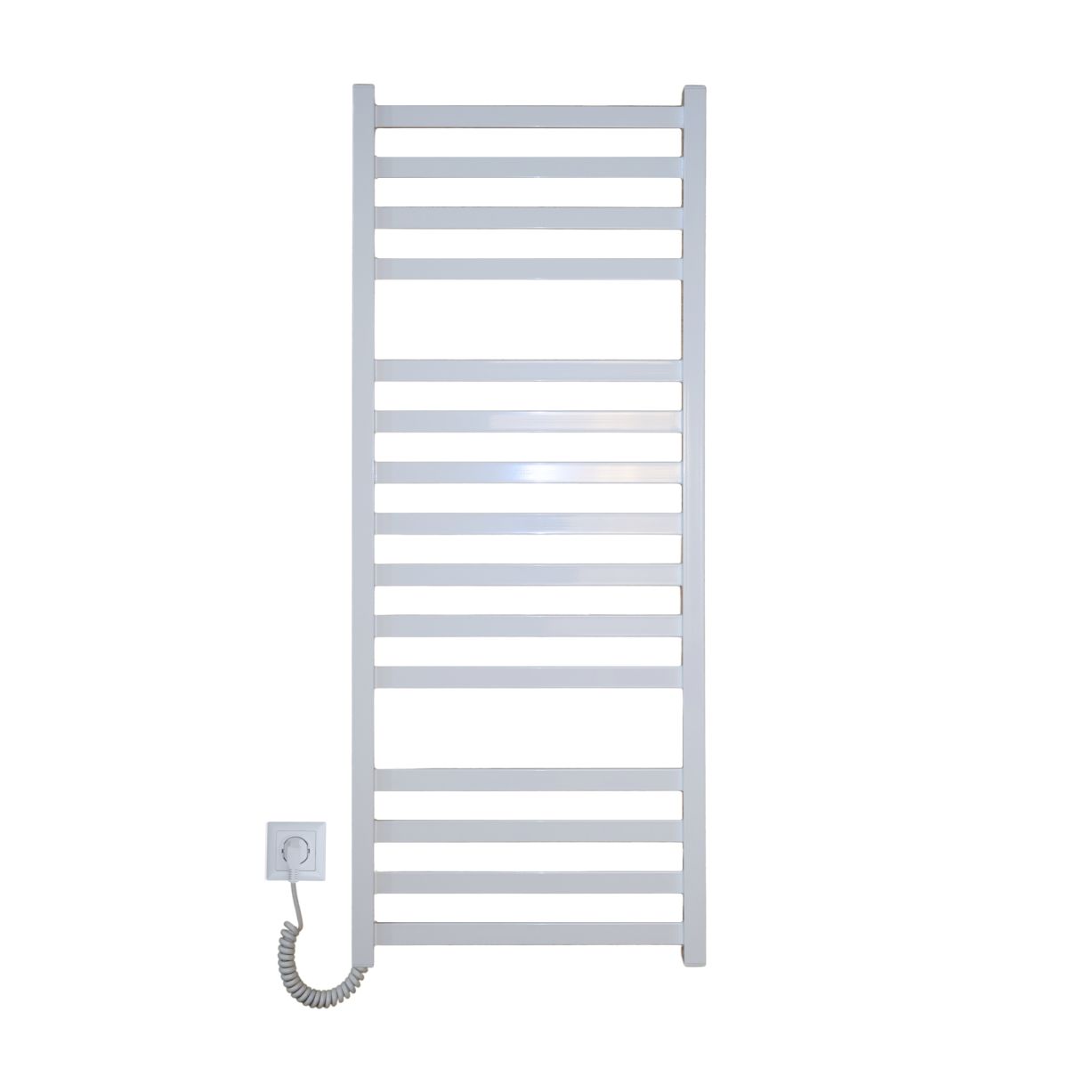 Рушникосушарка електрична Carino RICARDO з кнопкою Білий глянець 1190*490