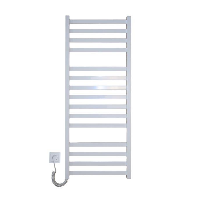 Рушникосушарка електрична Carino RICARDO з кнопкою Білий глянець 1190*490