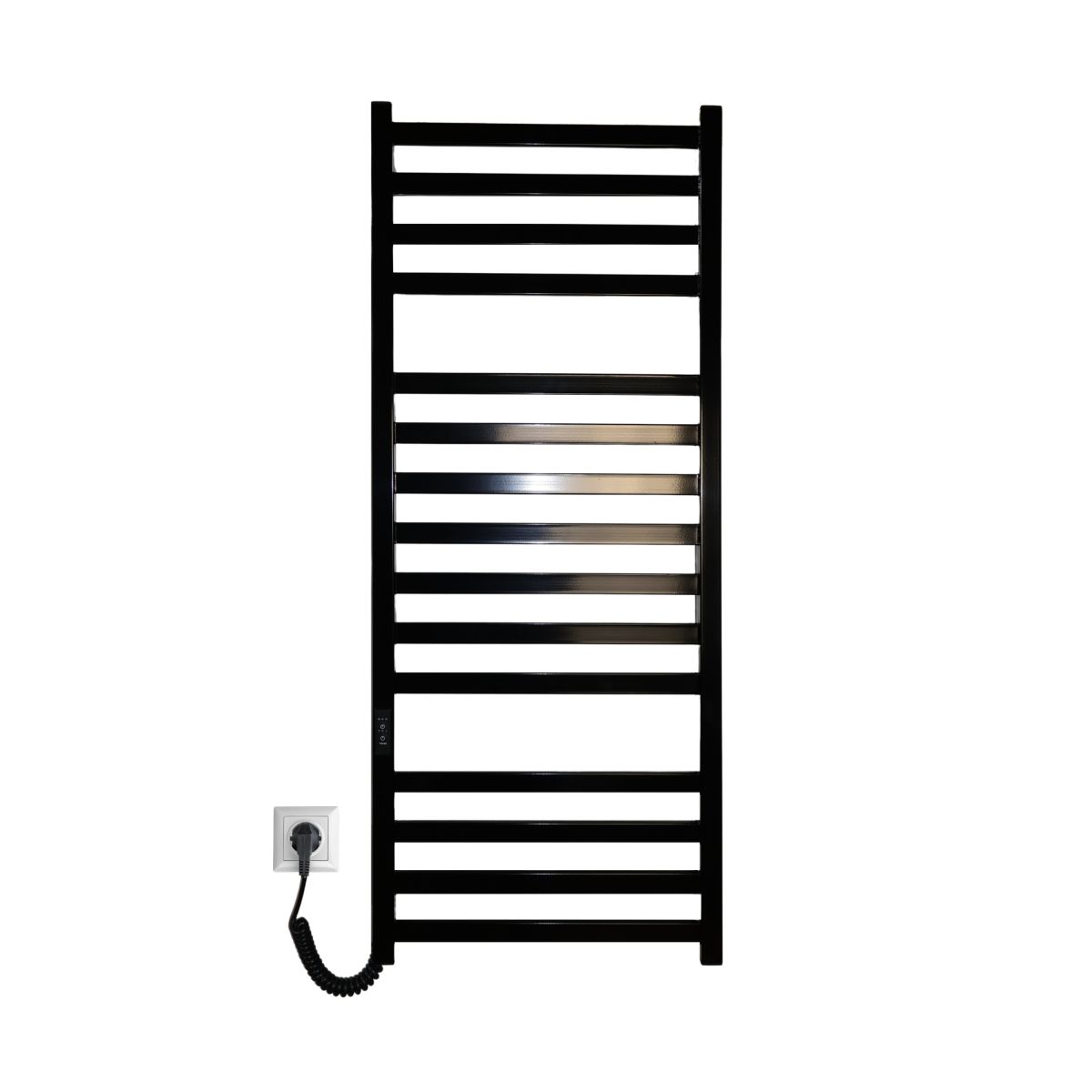 Рушникосушарка електрична Carino RICARDO з контроллером Чорний глянець 1190*490