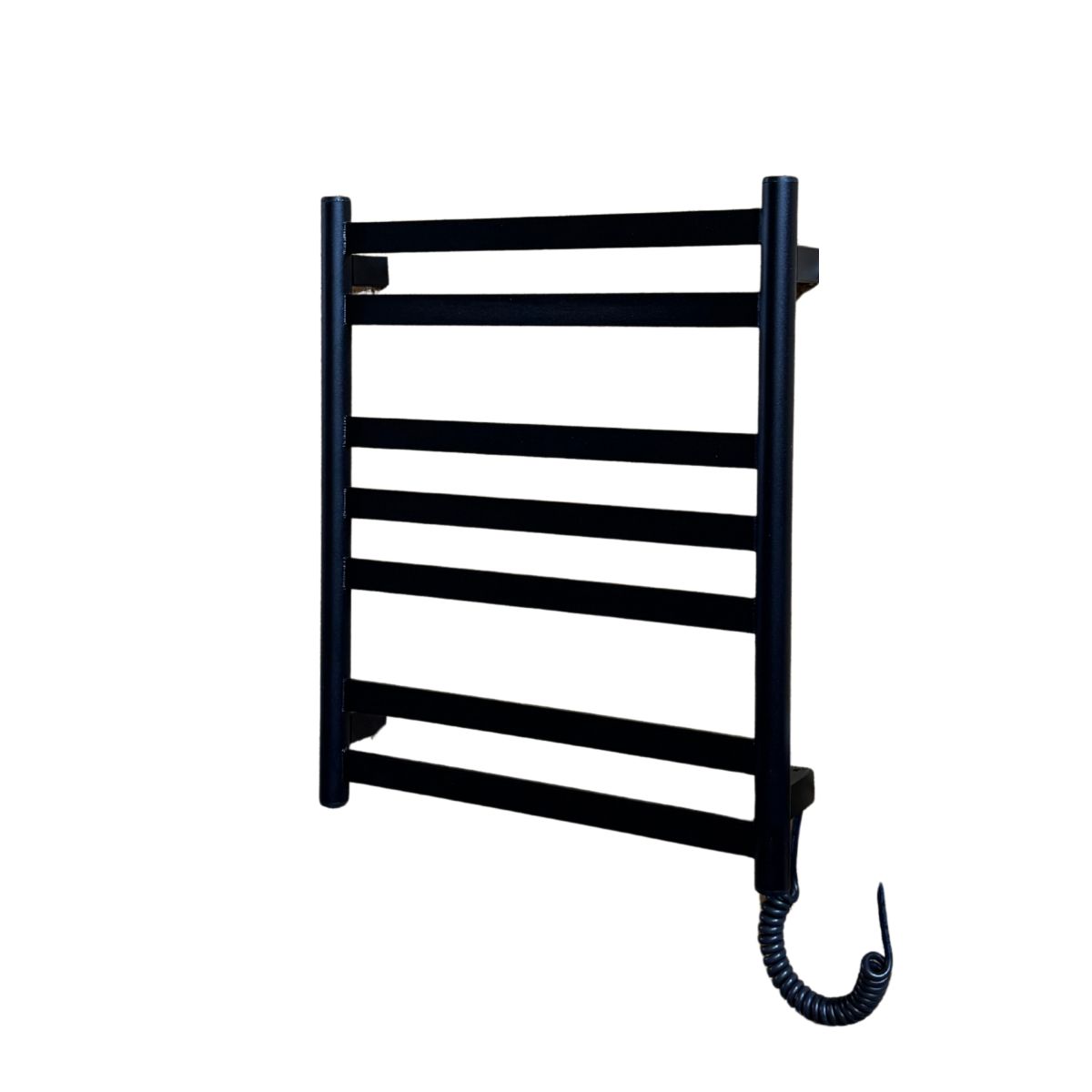 Рушникосушарка електрична Carino MIA з кнопкою Чорний матовий 590*490