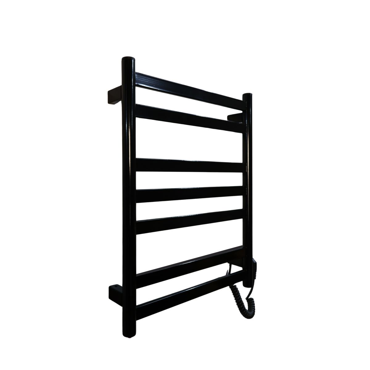 Рушникосушарка електрична Carino MIA з кнопкою Чорний глянець 590*490