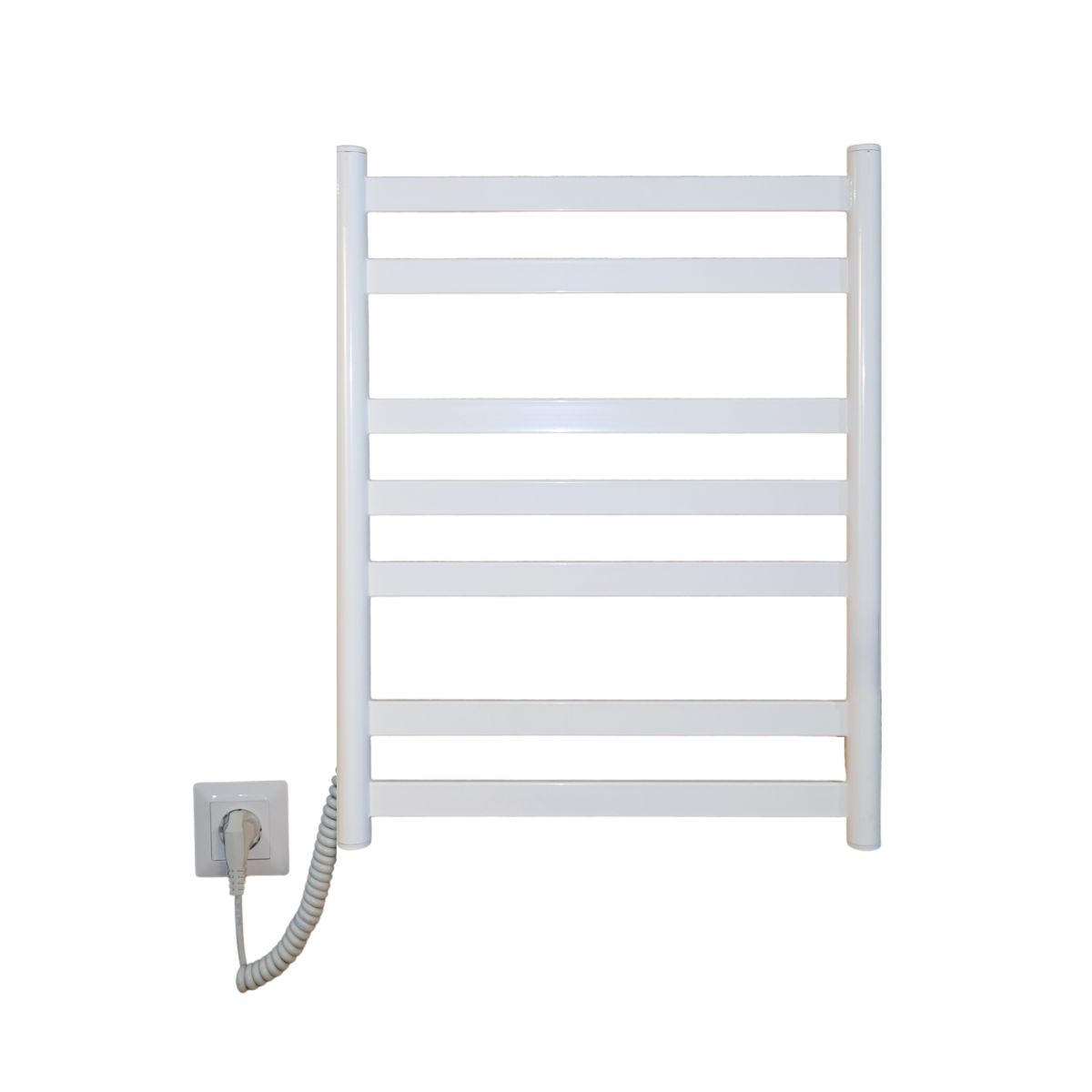 Рушникосушарка електрична Carino MIA з кнопкою Білий глянець 590*490