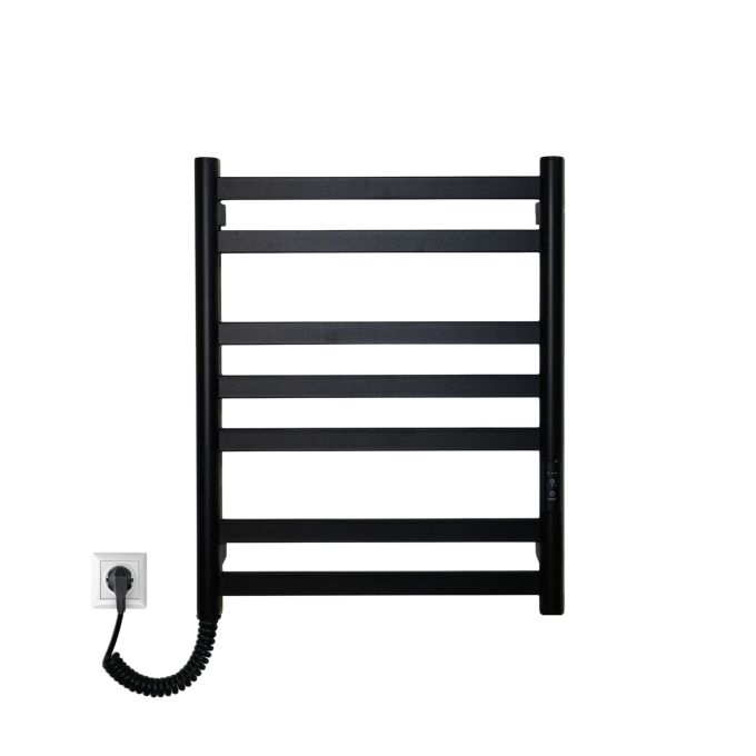 Рушникосушарка електрична Carino MIA з контроллером Чорний матовий 590*490