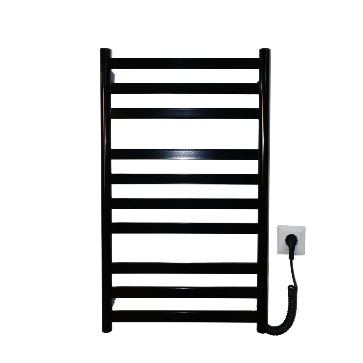 Рушникосушарка електрична Carino MIA з кнопкою Чорний глянець 790*490