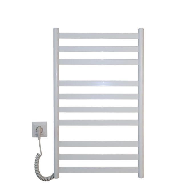 Рушникосушарка електрична Carino MIA з кнопкою Білий глянець 790*490