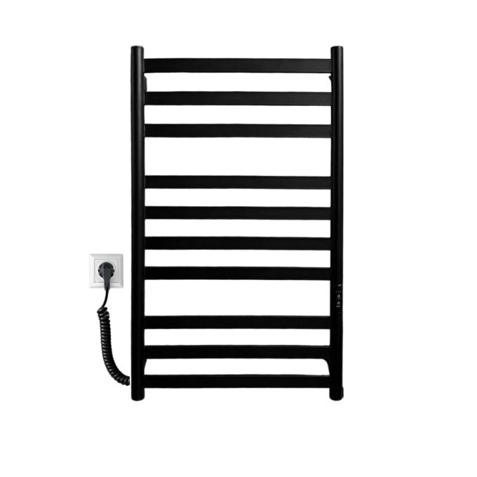 Рушникосушарка електрична Carino MIA з контроллером Чорний матовий 790*490