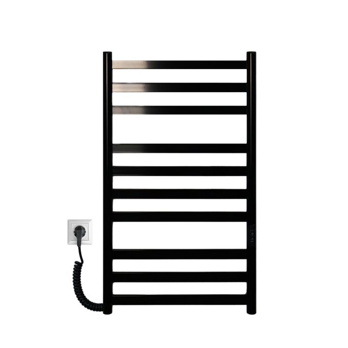 Рушникосушарка електрична Carino MIA з контроллером Чорний глянець 790*490