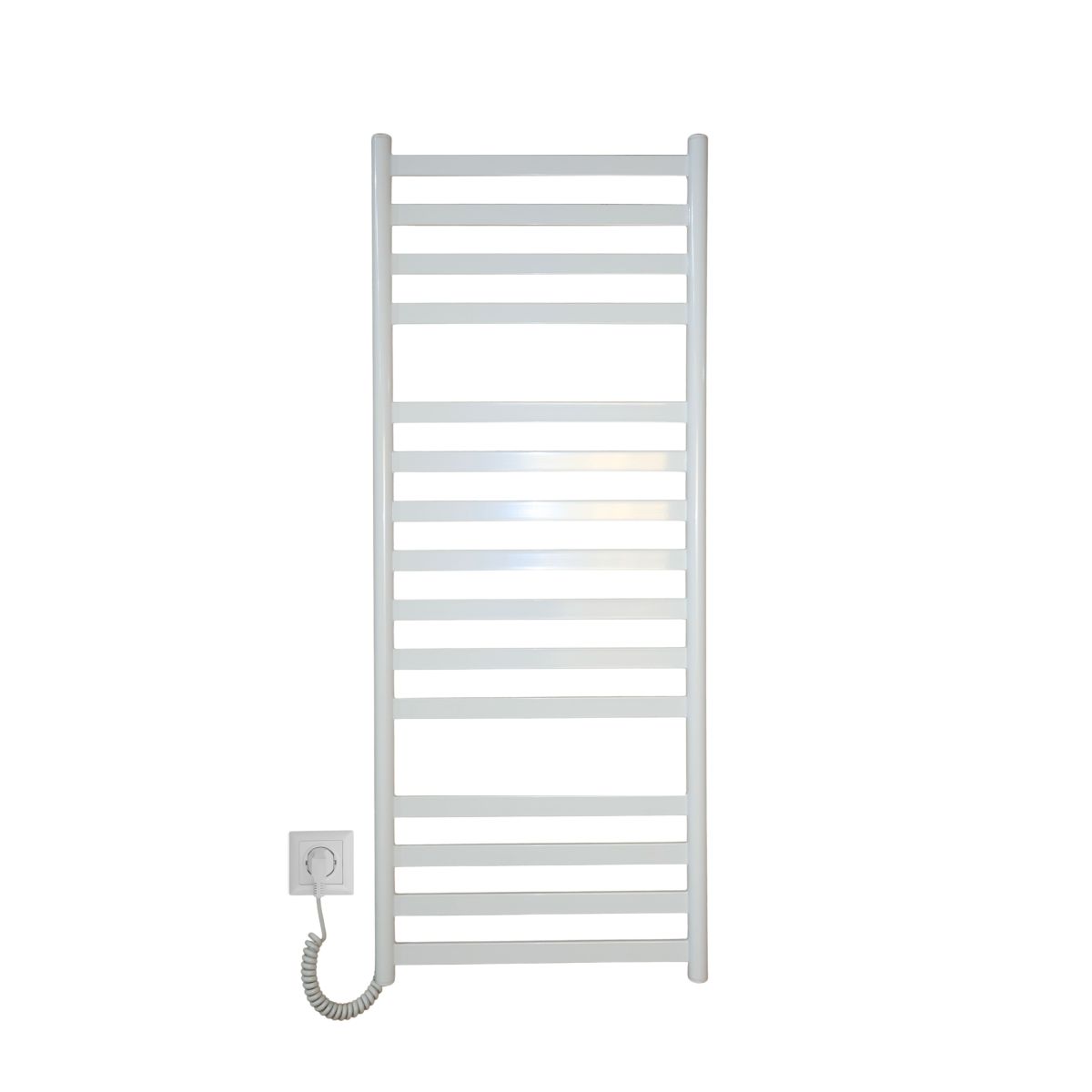 Рушникосушарка електрична Carino MIA з кнопкою Білий глянець 1190*490