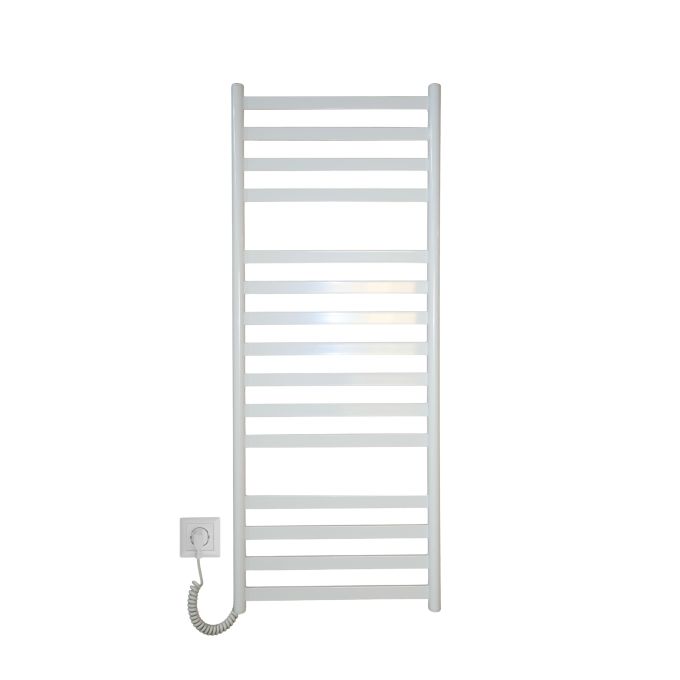 Рушникосушарка електрична Carino MIA з кнопкою Білий глянець 1190*490