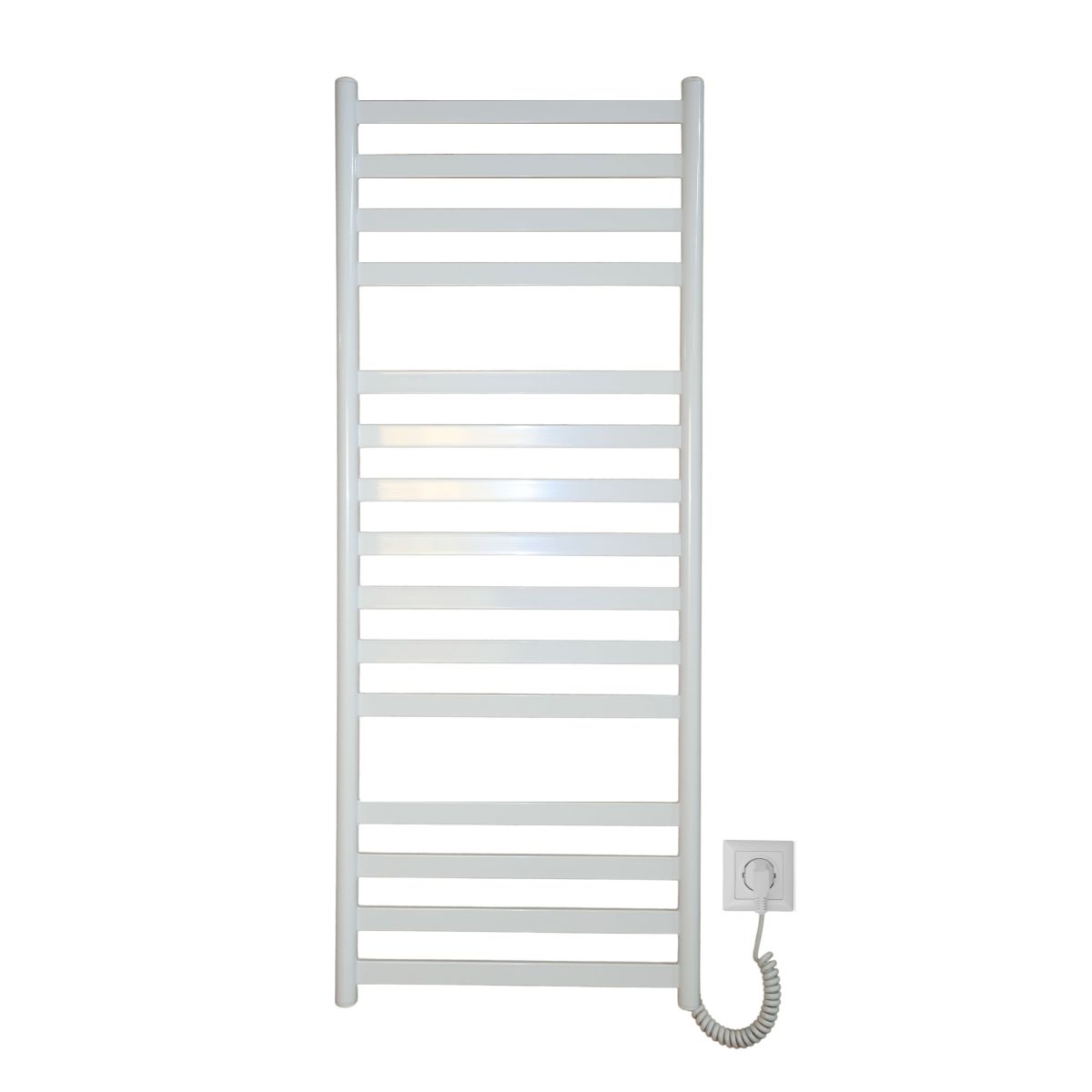 Рушникосушарка електрична Carino MIA з кнопкою Білий глянець 1190*490