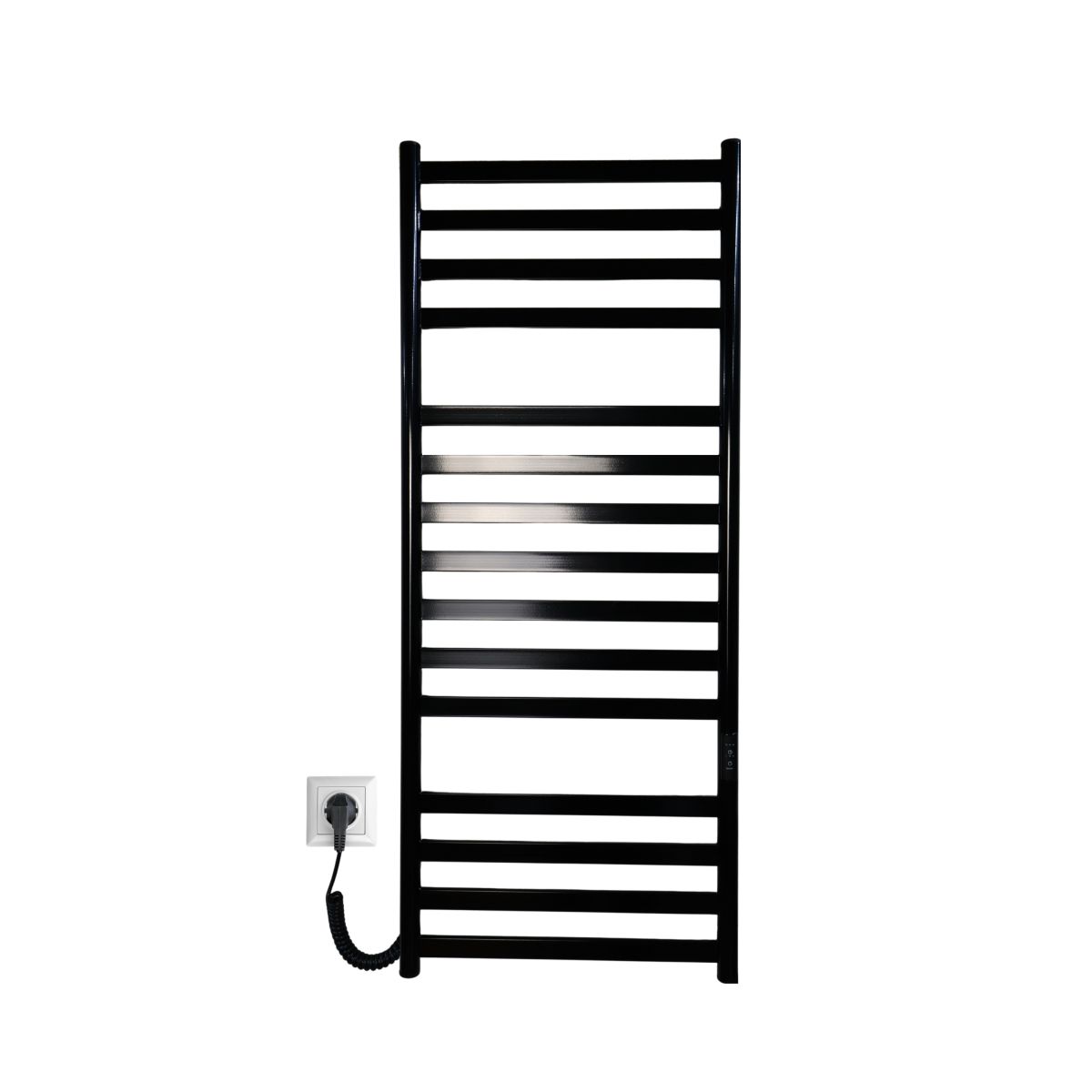 Рушникосушарка електрична Carino MIA з контроллером Чорний глянець 1190*490