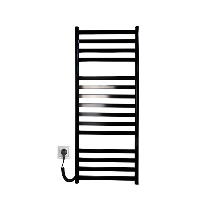 Рушникосушарка електрична Carino MIA з контроллером Чорний глянець 1190*490