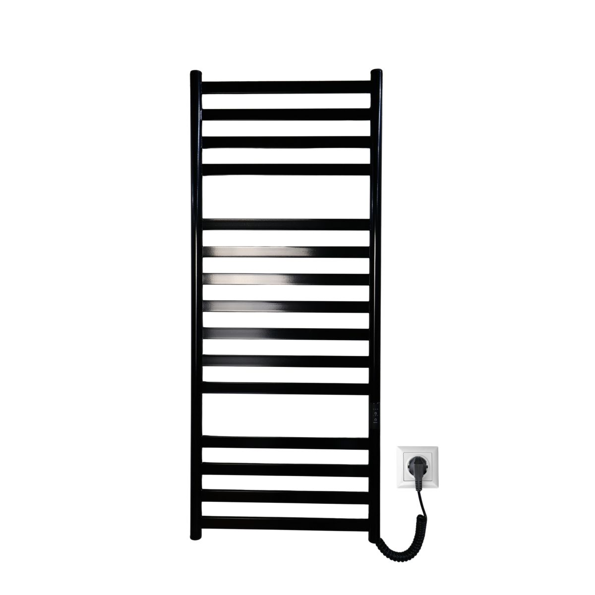 Рушникосушарка електрична Carino MIA з контроллером Чорний глянець 1190*490