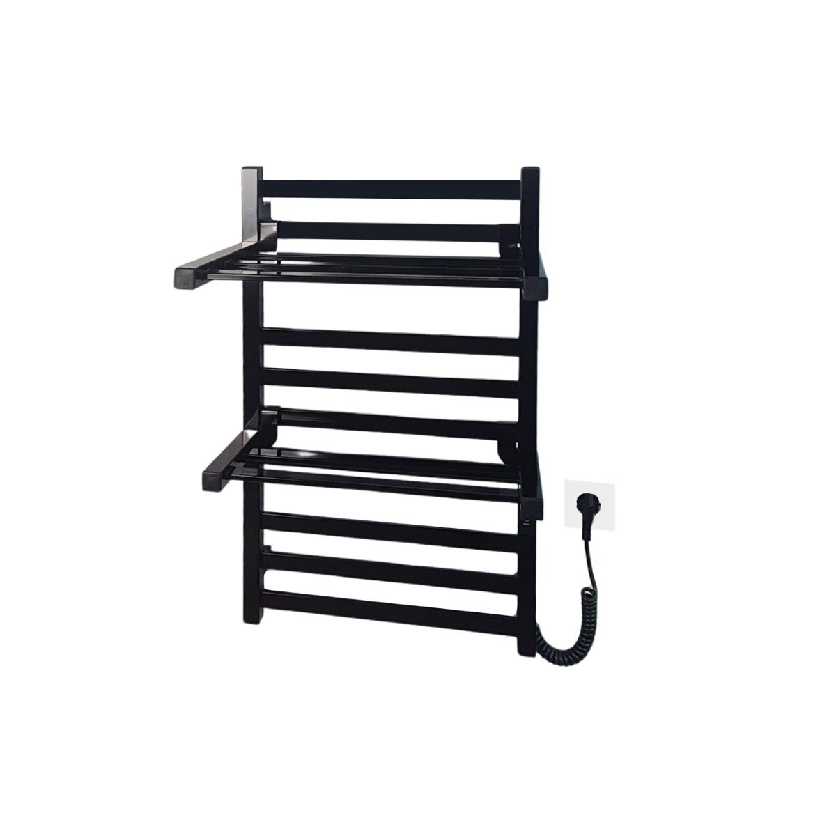 Поличка для рушникосушарки Carino RICARDO, довга, Чорний глянець